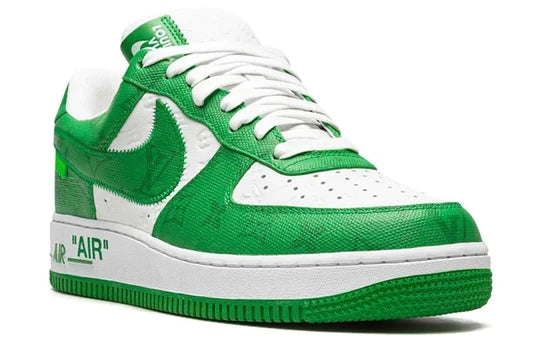 1A9VAU Louis Vuitton Nike Air Force 1 Low By Virgil Abloh White Green