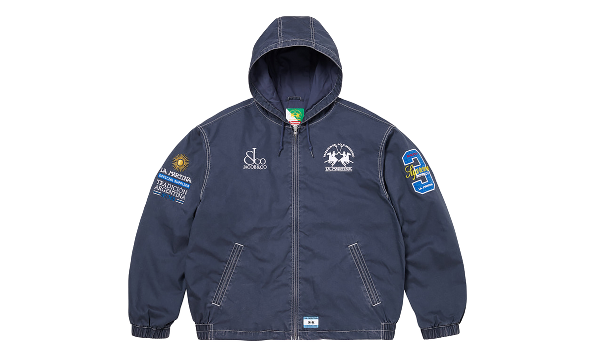 La Martina Lightweight Hooded Jacket "SS26 - Navy" SU27837