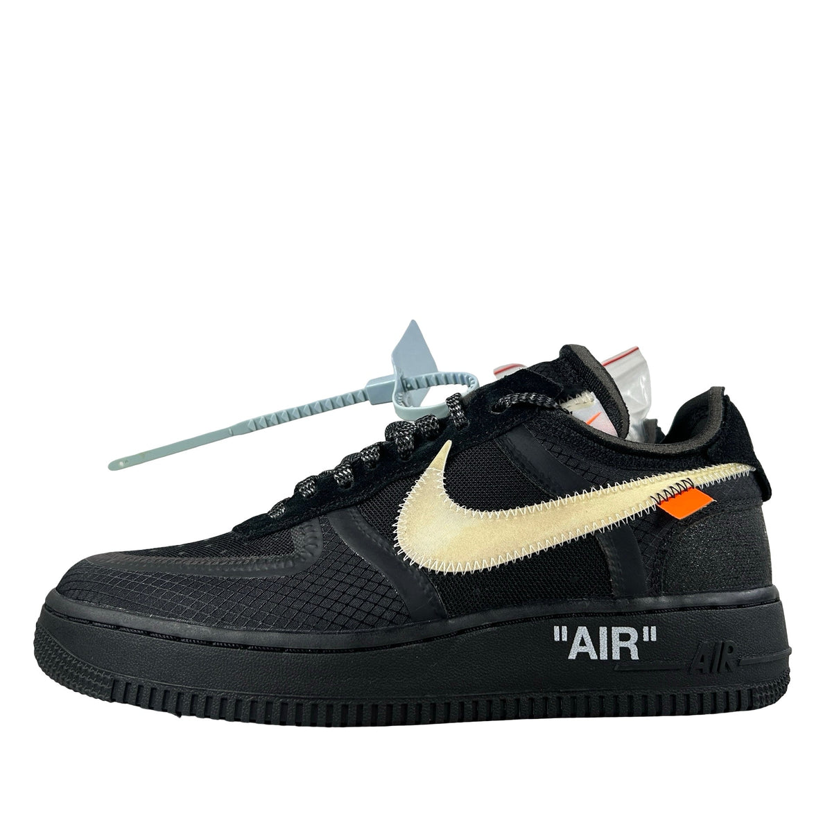 AO4606 001 Nike Air Force 1 Low Off-White Black White [CONDITIONAL] - 6.5 M (Slight yellowing on swoosh)