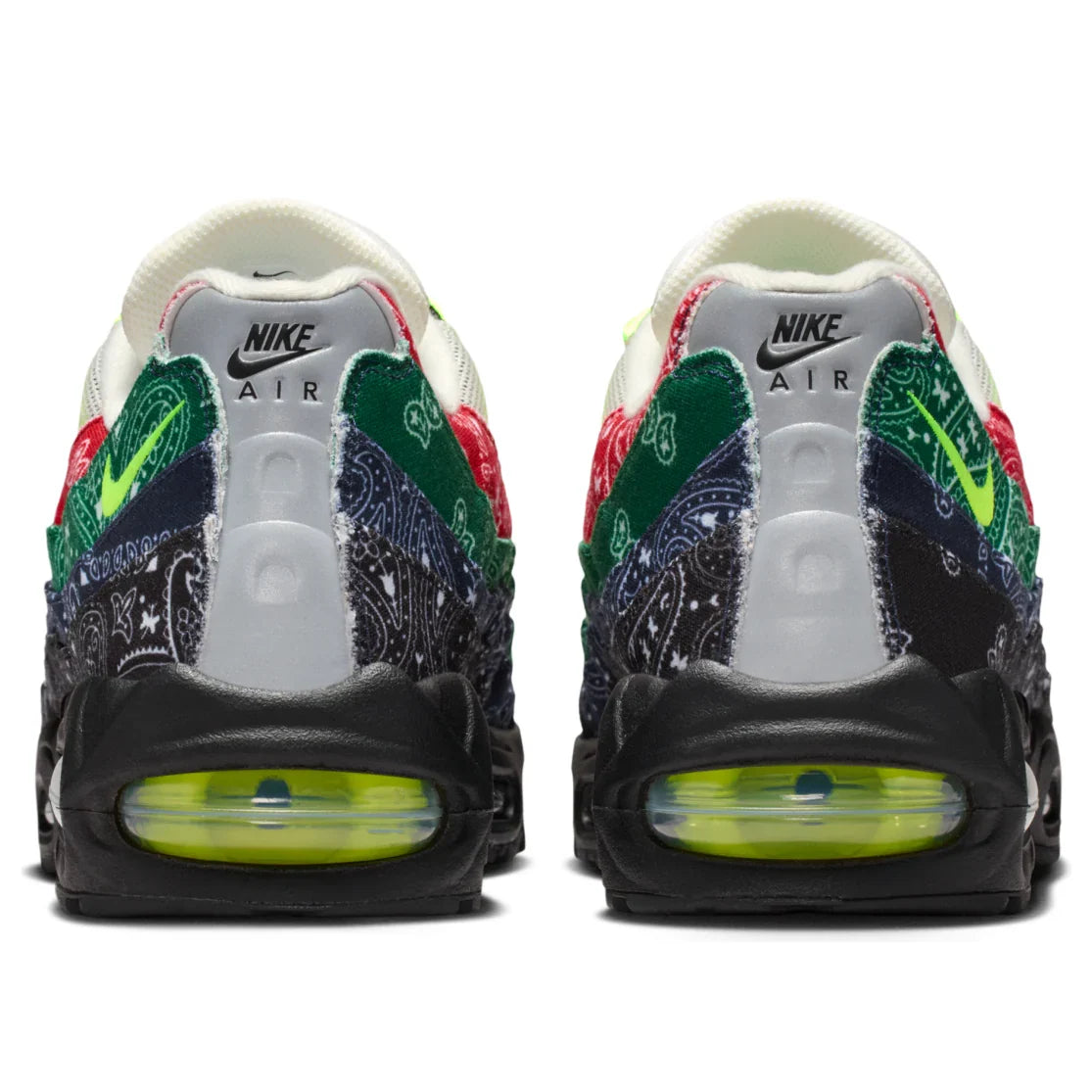 IQ0620 100 Nike Air Max 95 OG Big Bubble Neon Paisley Bandana