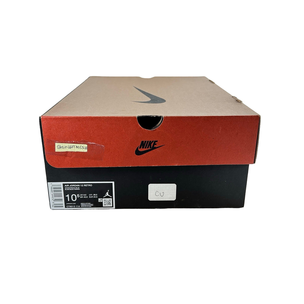 CT8013 114 Jordan 12 Retro French Blue (2025) - 10.5 M (Stain Left Midsole)