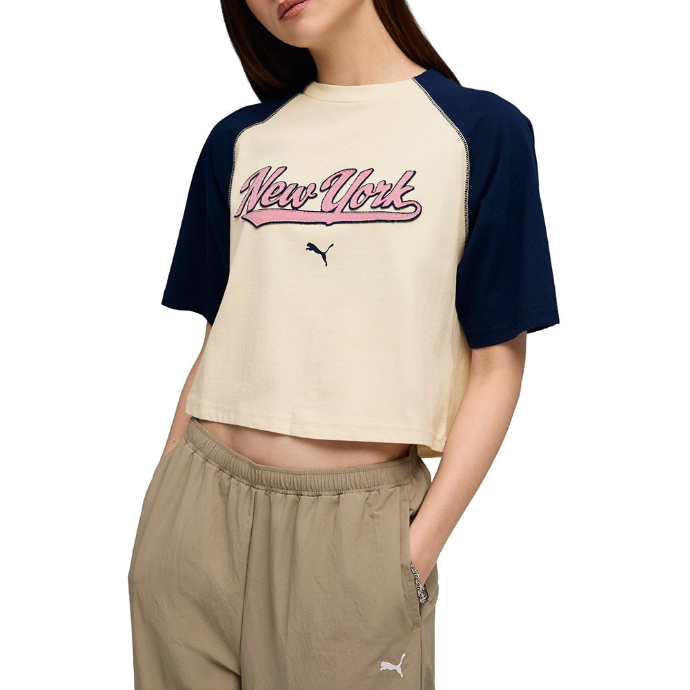 Wardrobe Essentials NYC Mock Crew Neck Short Sleeve T-Shirt