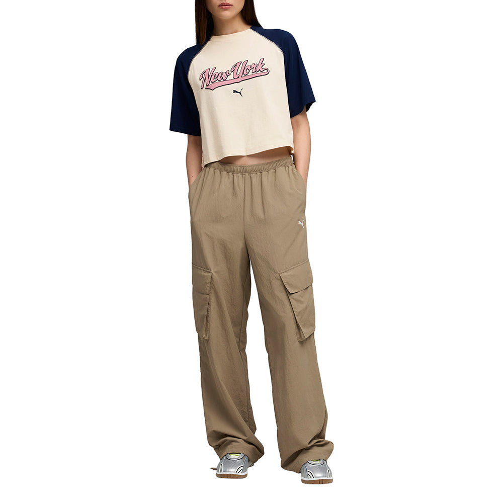 Wardrobe Essentials NYC Mock Crew Neck Short Sleeve T-Shirt