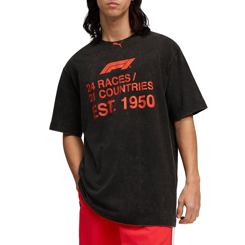 F1 Race Relaxed Crew Neck Short Sleeve T-Shirt