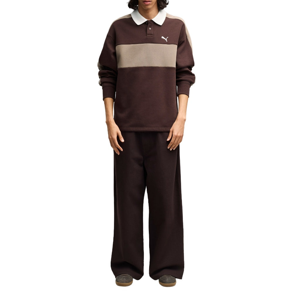 T7 Relaxed Polo Crew Neck Sweatshirt
