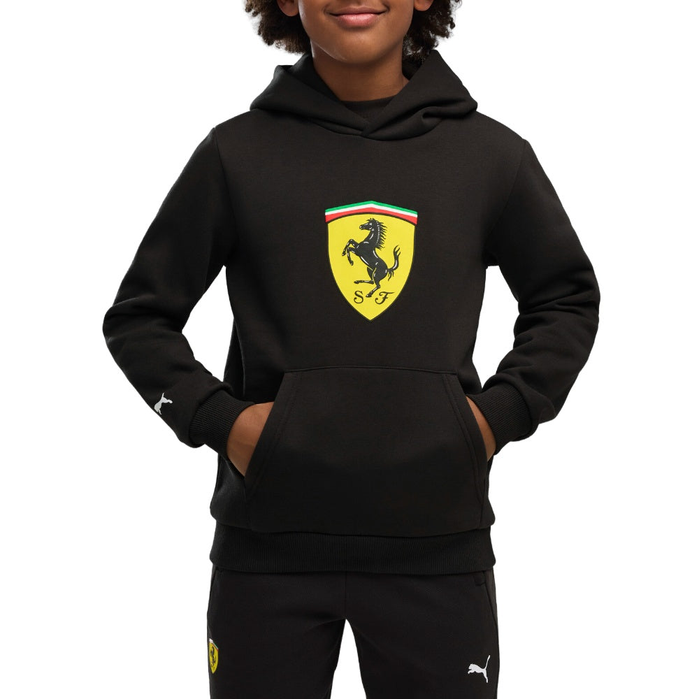 Scuderia Ferrari Colored Shield Fleece Hoodie (Youth)