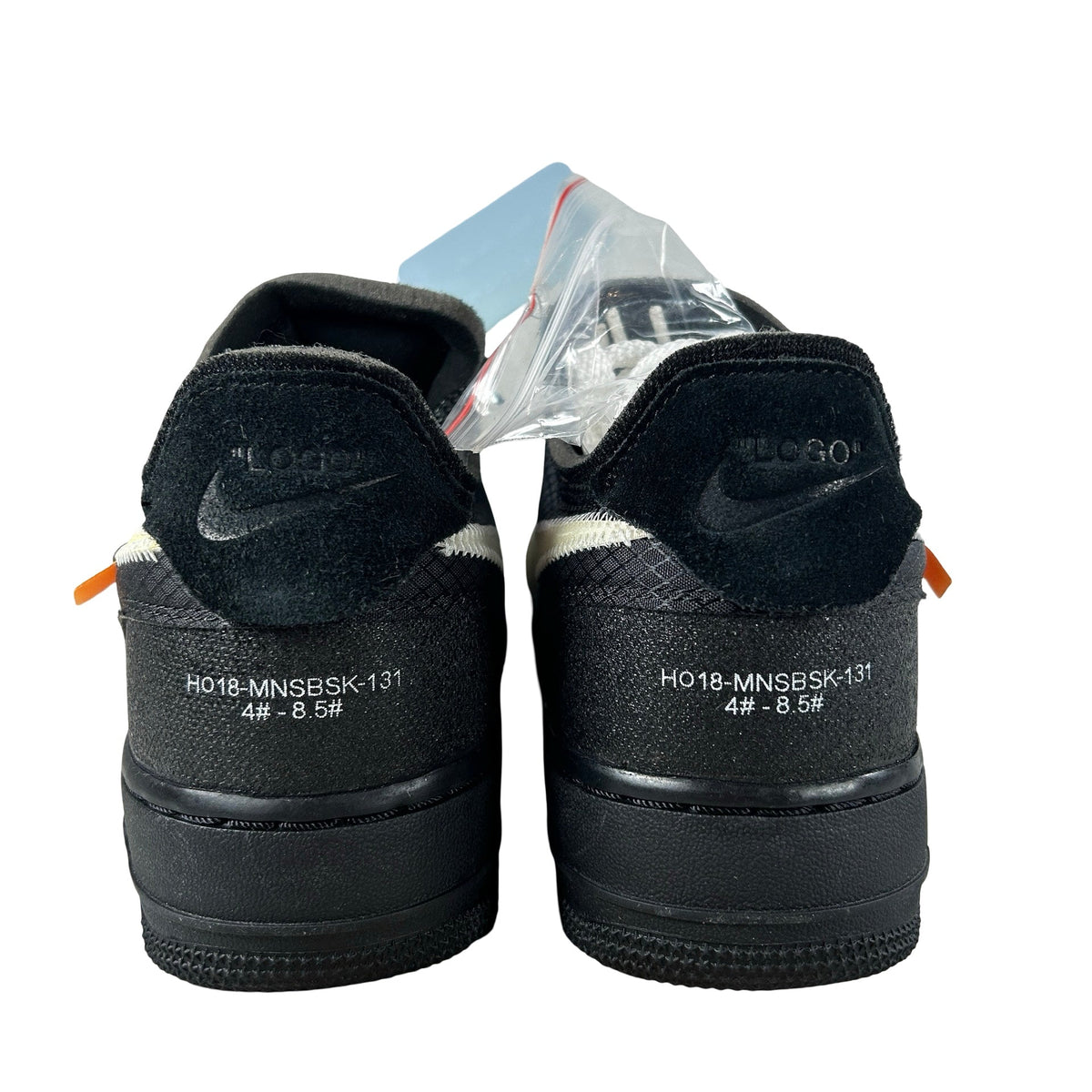AO4606 001 Nike Air Force 1 Low Off-White Black White [CONDITIONAL] - 6.5 M (Slight yellowing on swoosh)