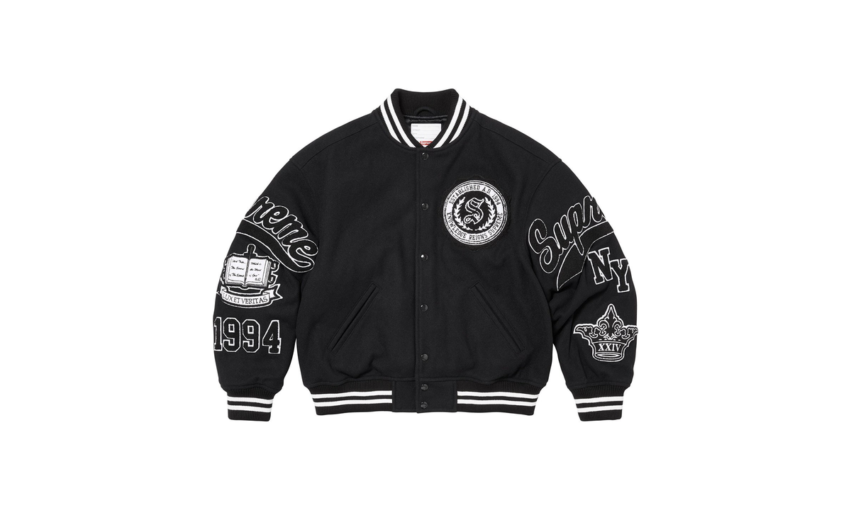 Veritas Varsity Jacket "FW24 - Black" SU25761