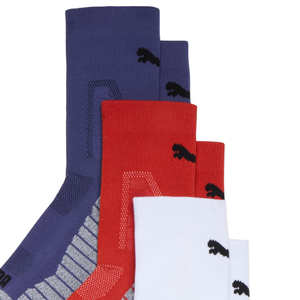 3 Pack 1/2 Terry Low Crew Socks