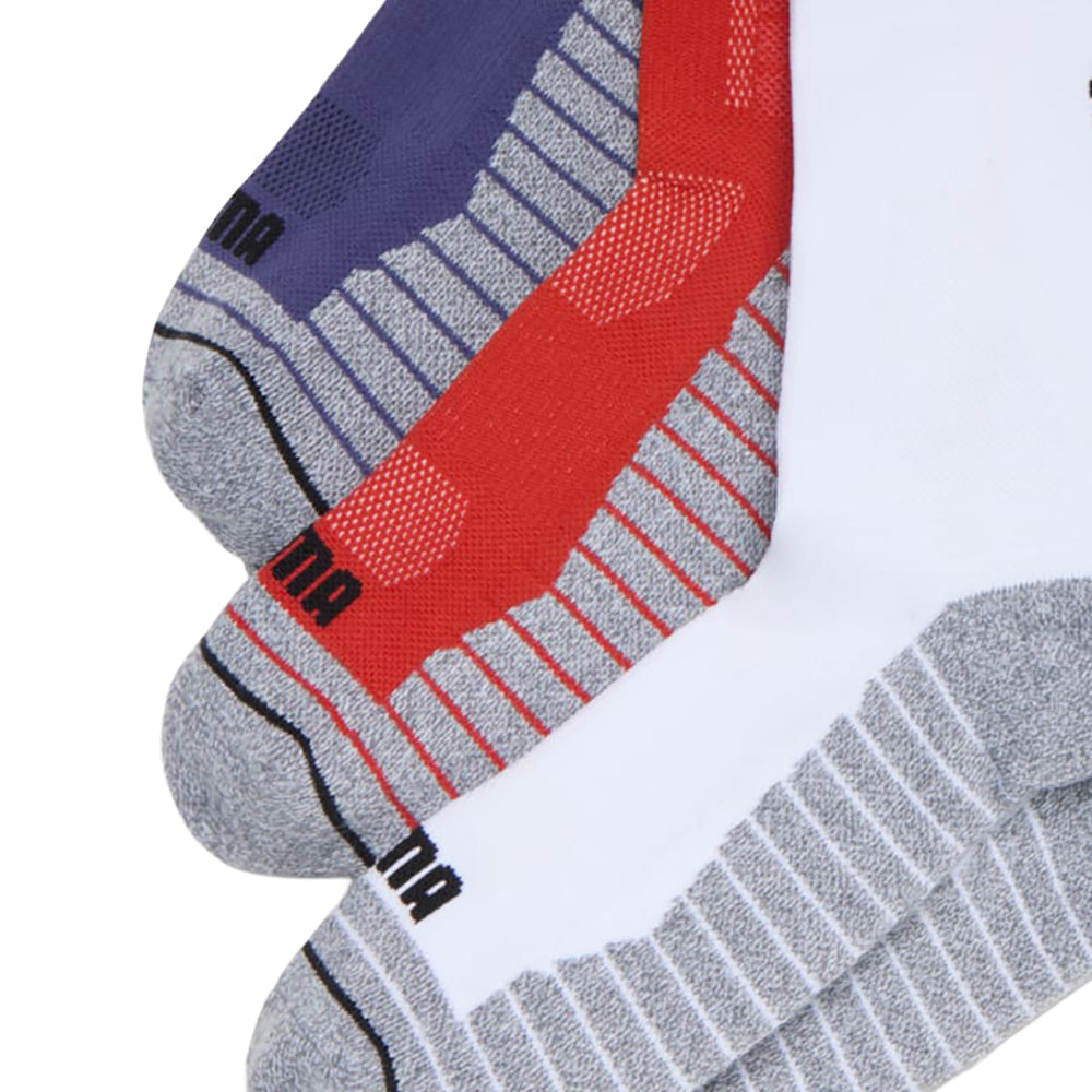 3 Pack 1/2 Terry Low Crew Socks