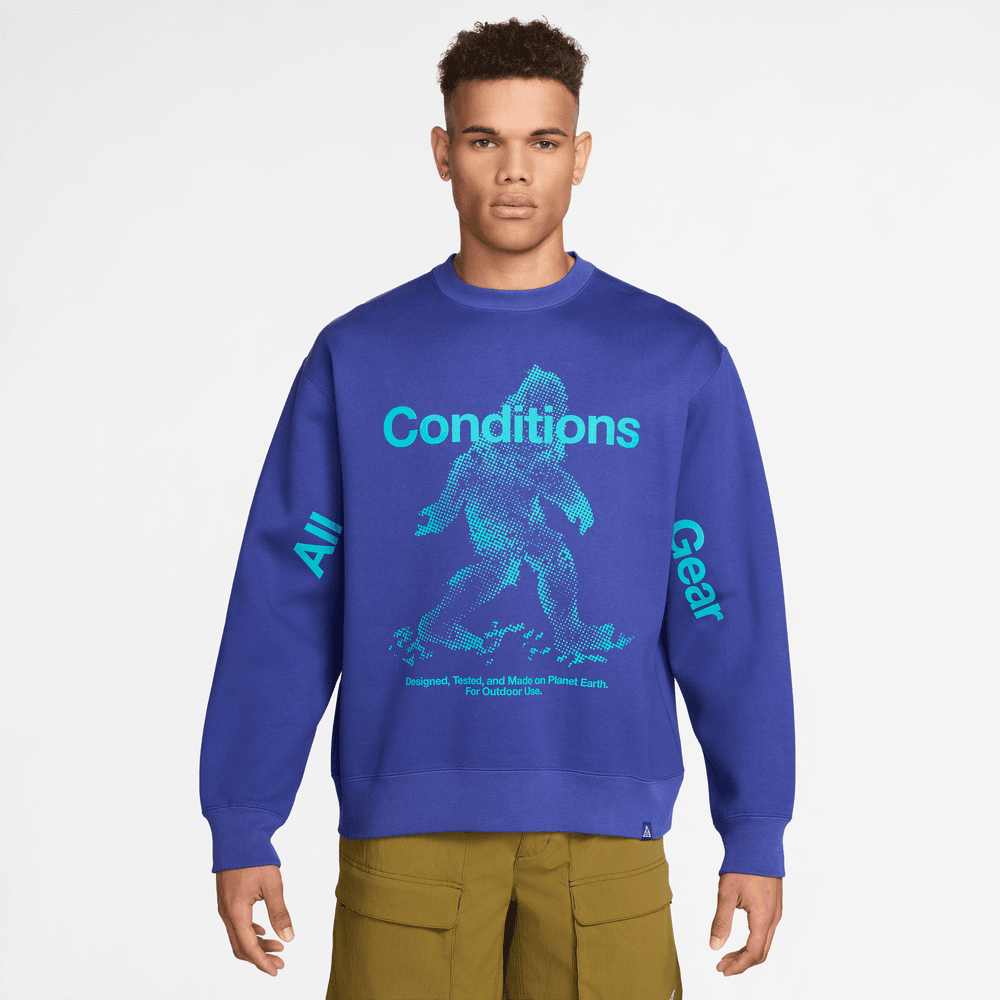 Nike ACG "Tuff Fleece" Therma-Fit Pullover Crewneck Sweatshirt