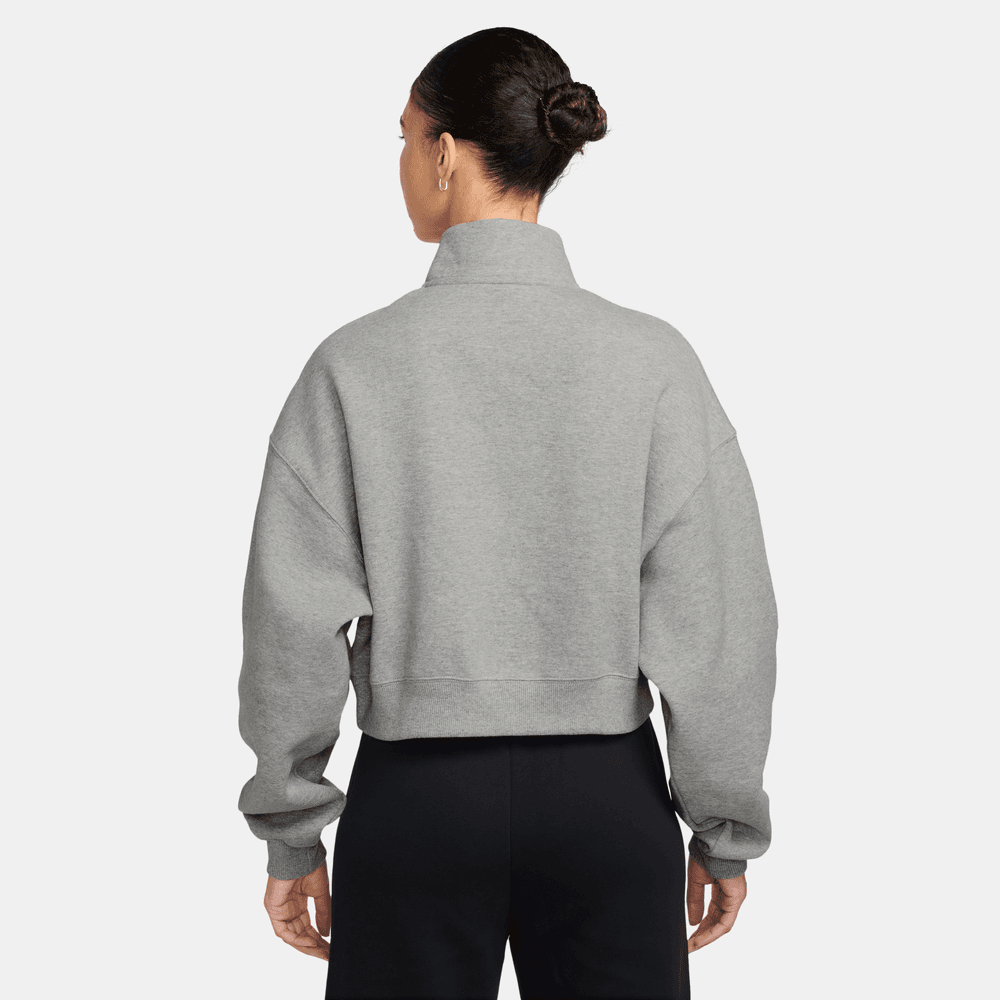 Wmns Nike Studio Fleece Oversized 1/4-Zip Cropped Top
