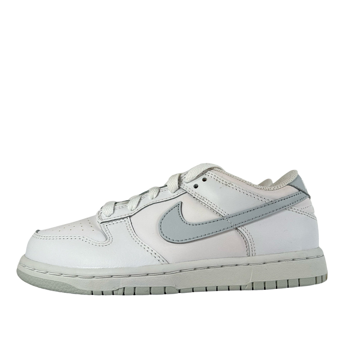 DH9756 102 Nike Dunk Low White Pure Platinum (PS) [CONDITIONAL] - 1.5Y (Yellowing Tongue)