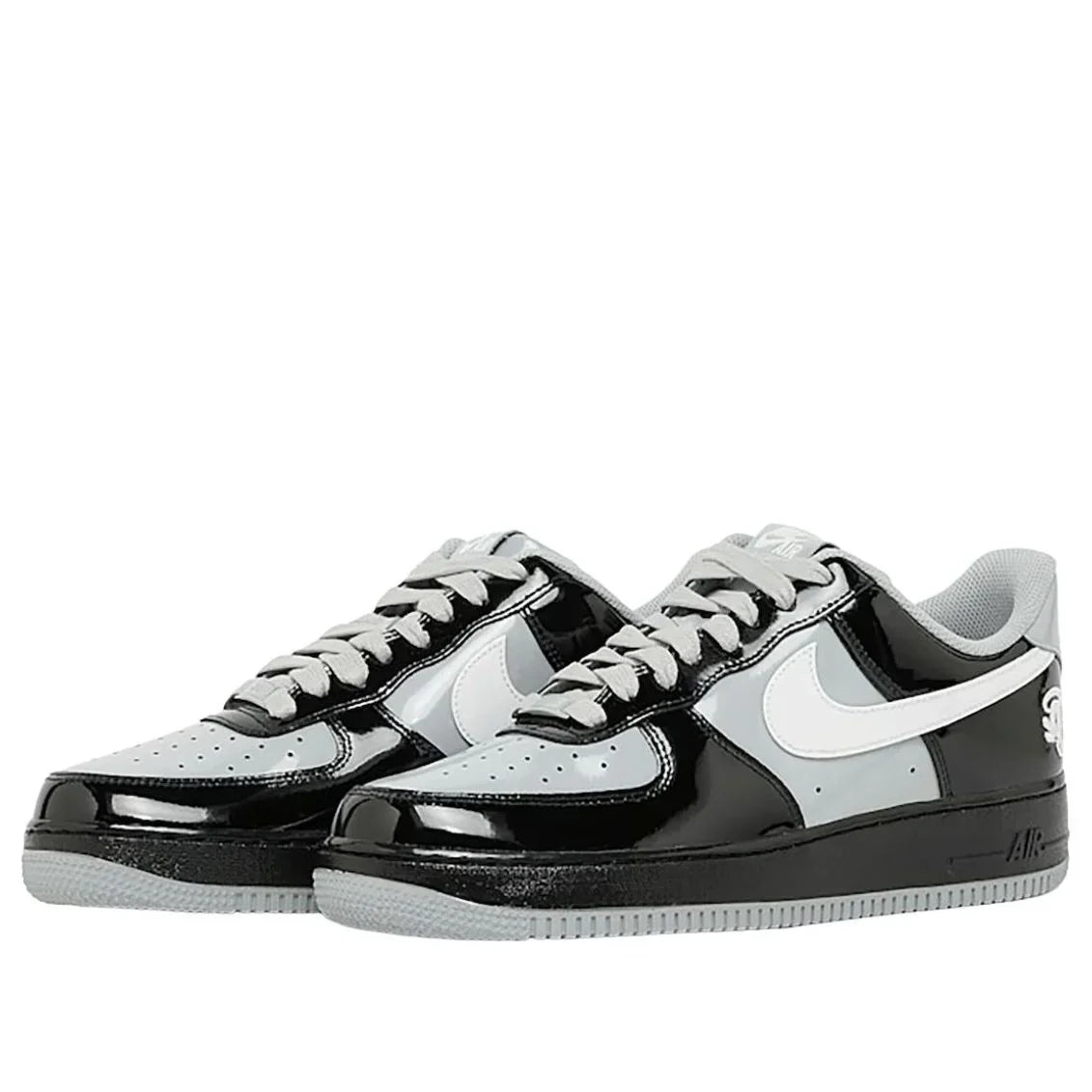 IO9974 010 Nike Air Force 1 Low Syna Central Cee Black White Smoke Grey