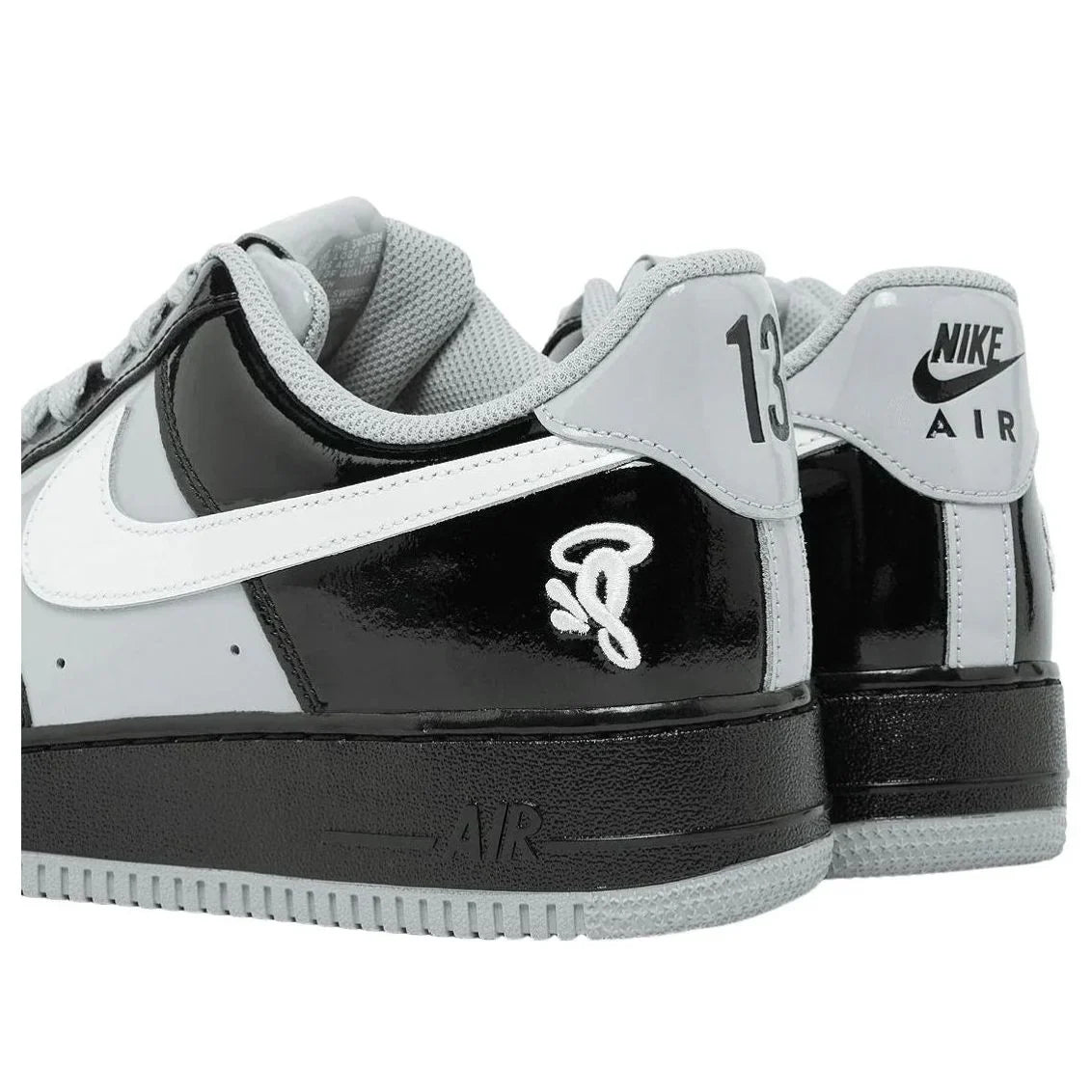 IO9974 010 Nike Air Force 1 Low Syna Central Cee Black White Smoke Grey