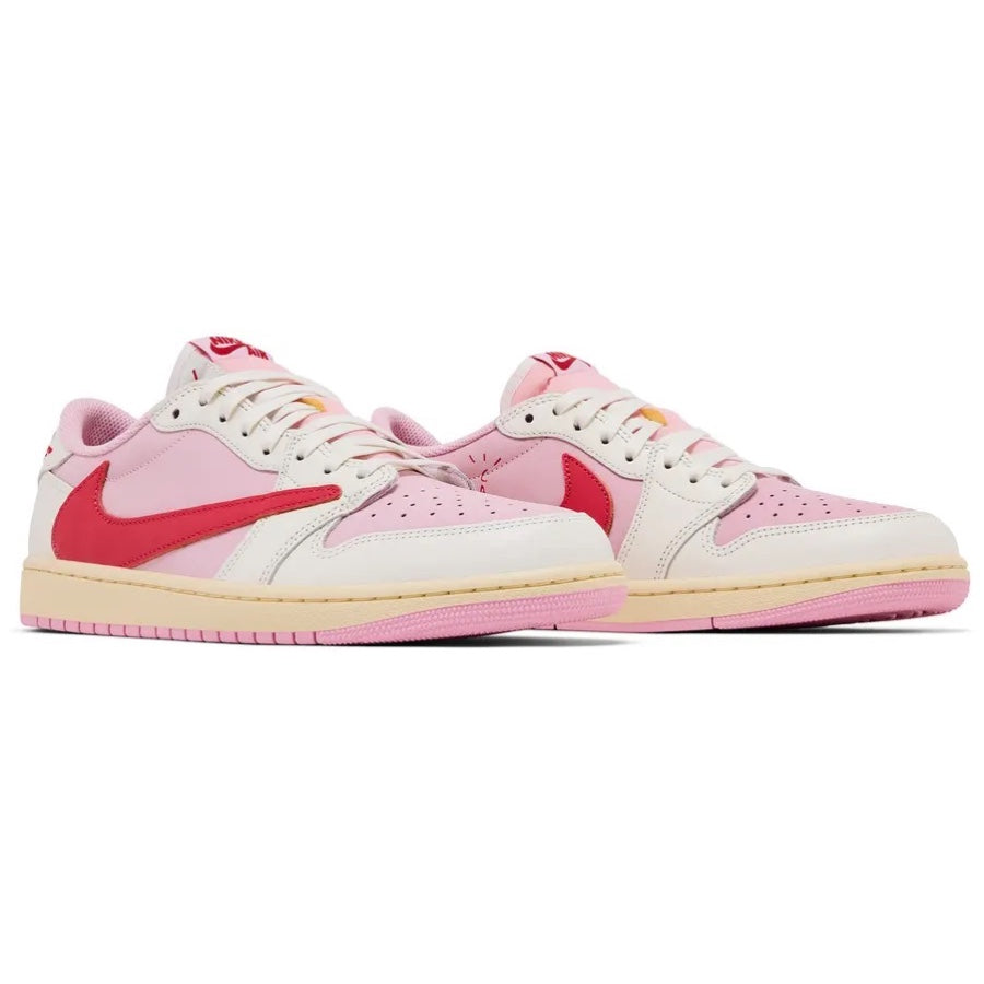 IQ7604 101 Air Jordan 1 Retro Low OG SP Travis Scott Sail Tropical Pink