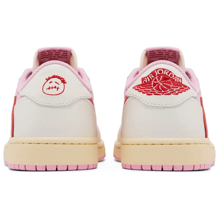 IQ7604 101 Air Jordan 1 Retro Low OG SP Travis Scott Sail Tropical Pink
