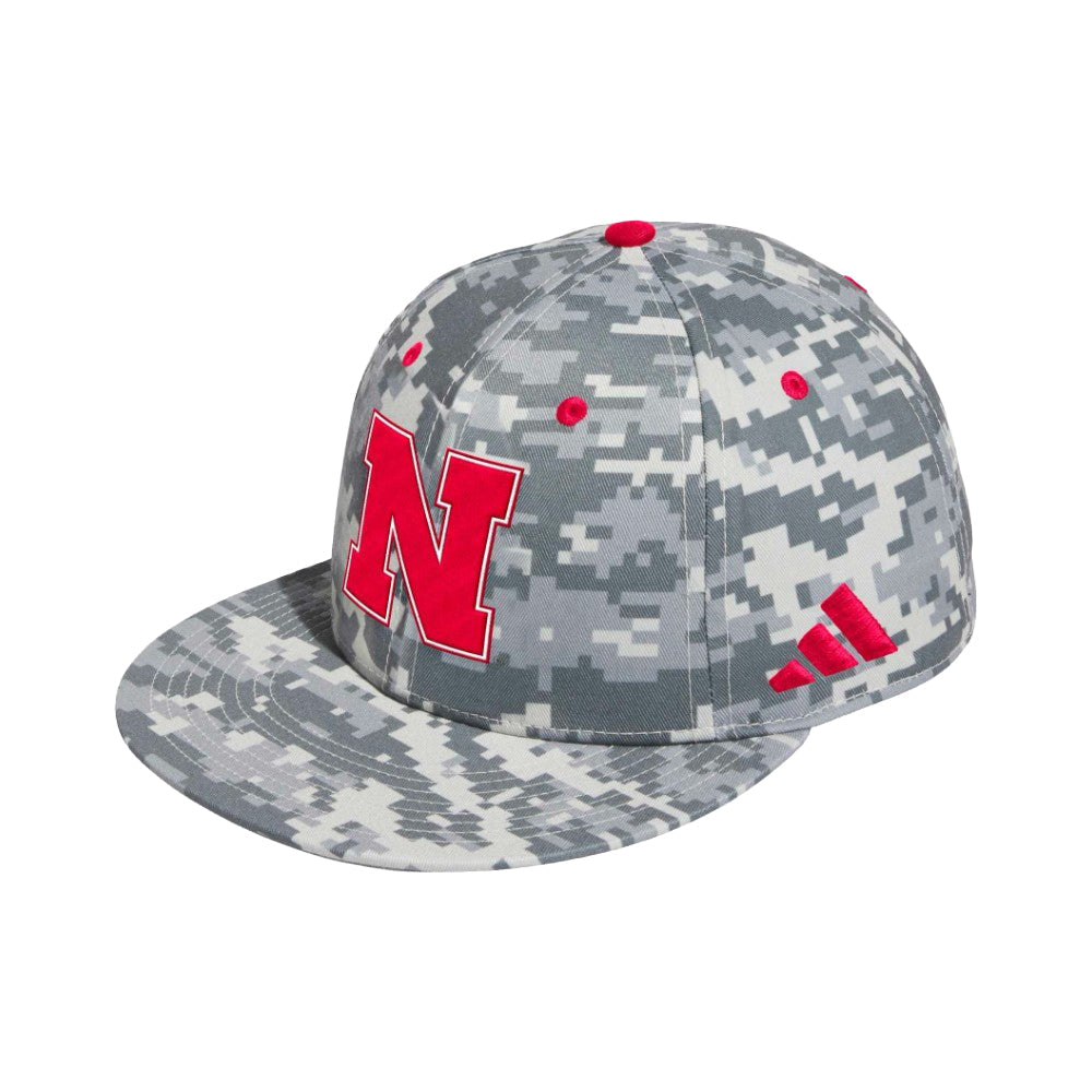 Nebraska Cornhuskers Fitted Wool Camo Cap