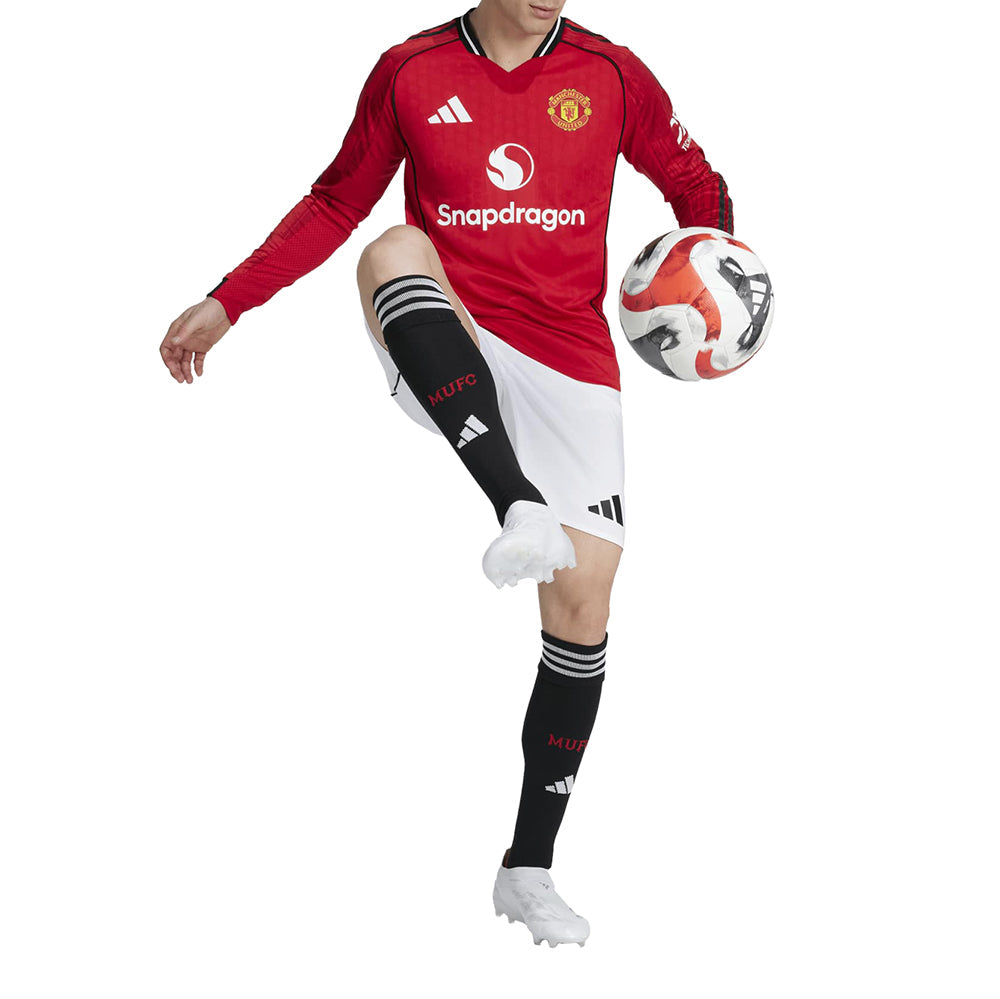 Manchester United 25/26 Long Sleeve Home Authentic Jersey