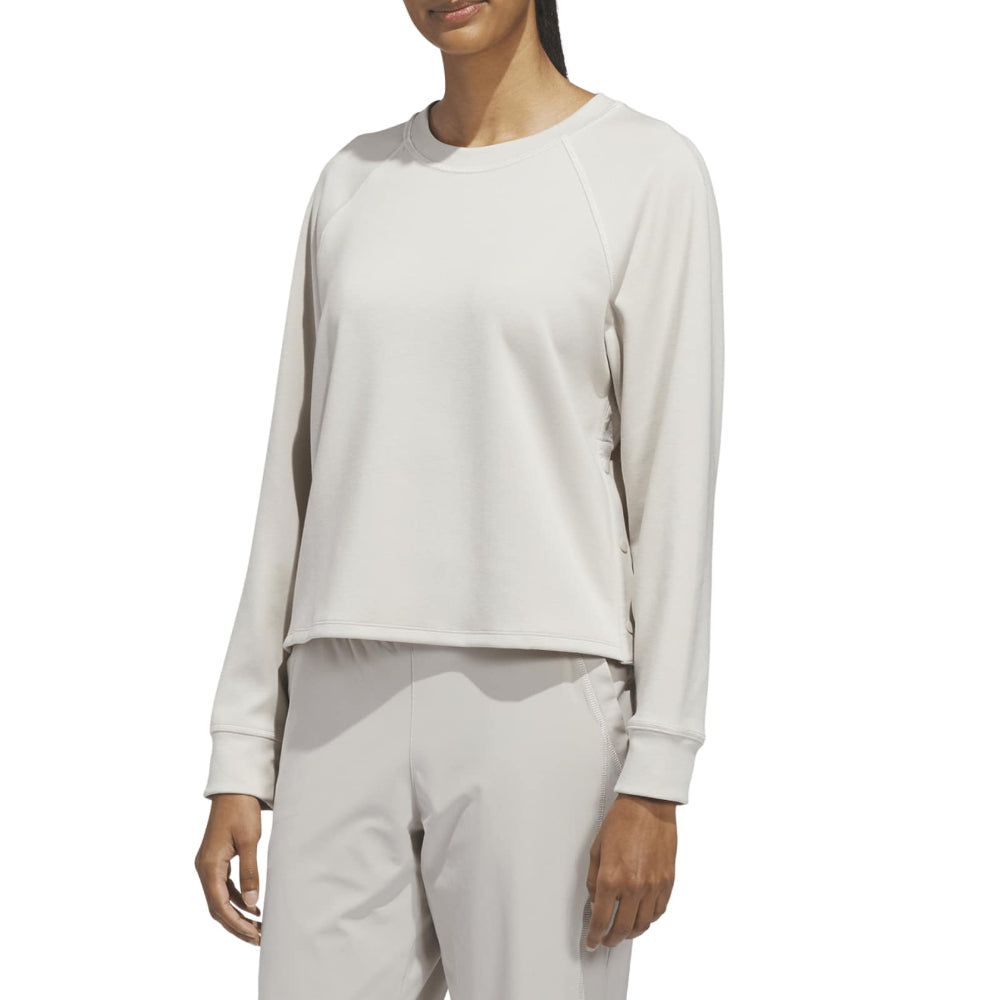 Beyond the Course Side-Snap Twistweave Sweatshirt