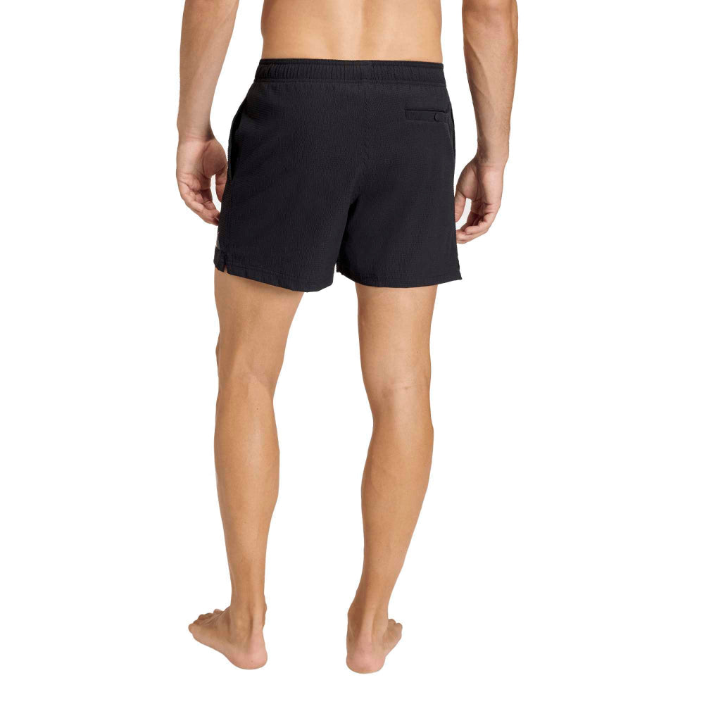 Iconisea Stretchy Seersucker Swim Shorts 5 Inch