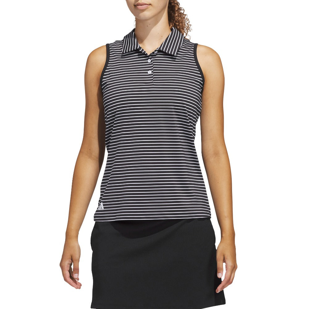 Performance Stripe Sleeveless Polo