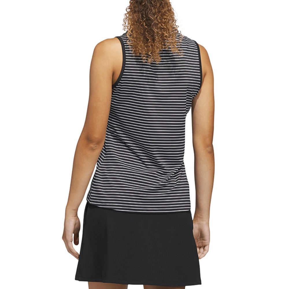 Performance Stripe Sleeveless Polo