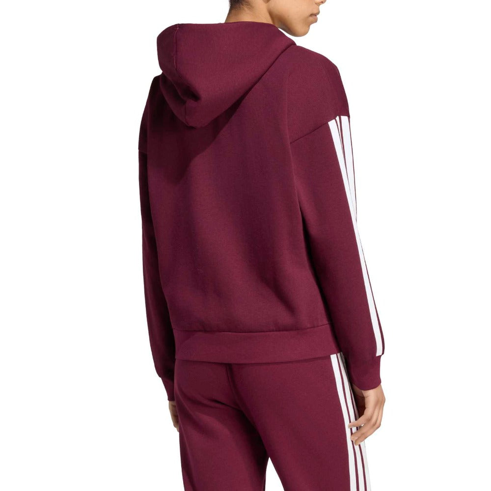 Essentials 3-Stripes Full-Zip Fleece Hoodie