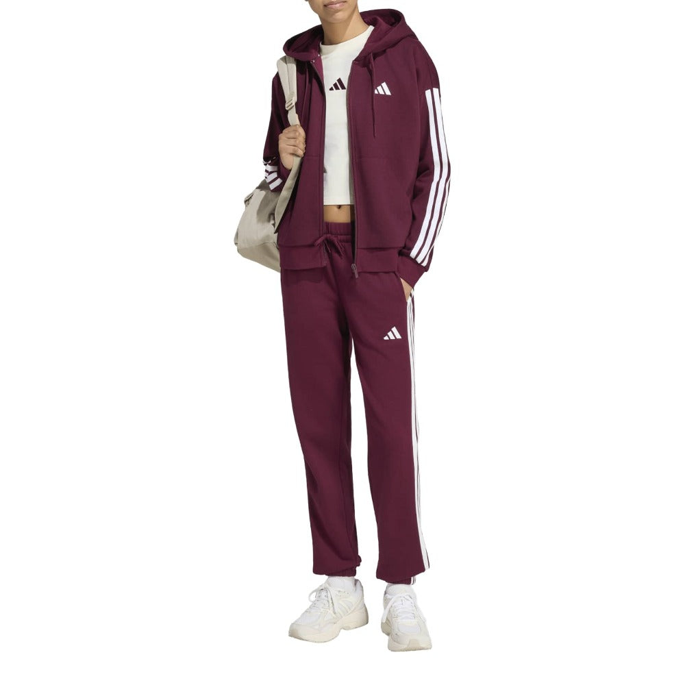 Essentials 3-Stripes Full-Zip Fleece Hoodie