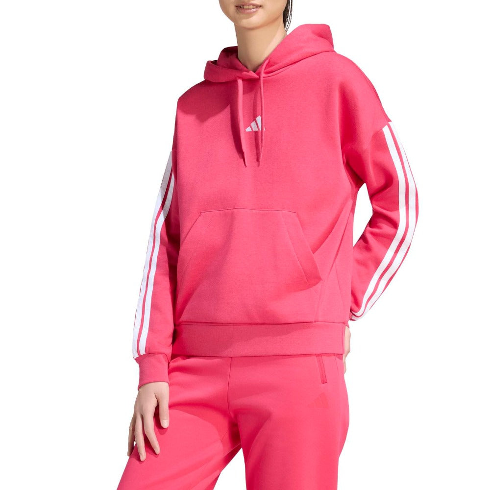 Essentials 3-Stripes Fleece Hoodie
