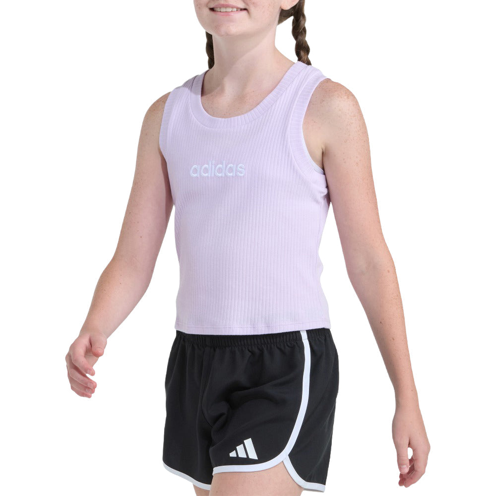 Short Sleeve Rib Tank Top (Youth)
