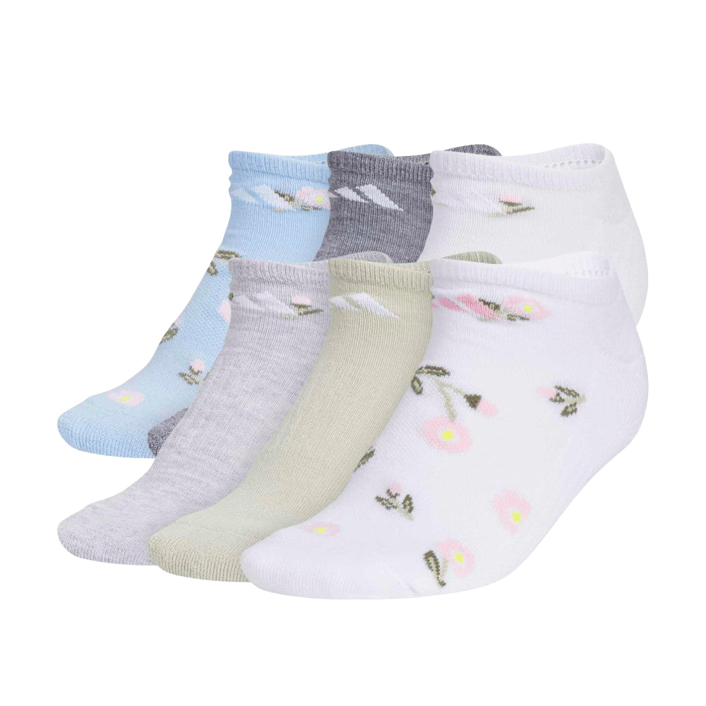 Athletic Cushioned Graphic 6pk No Show Socks