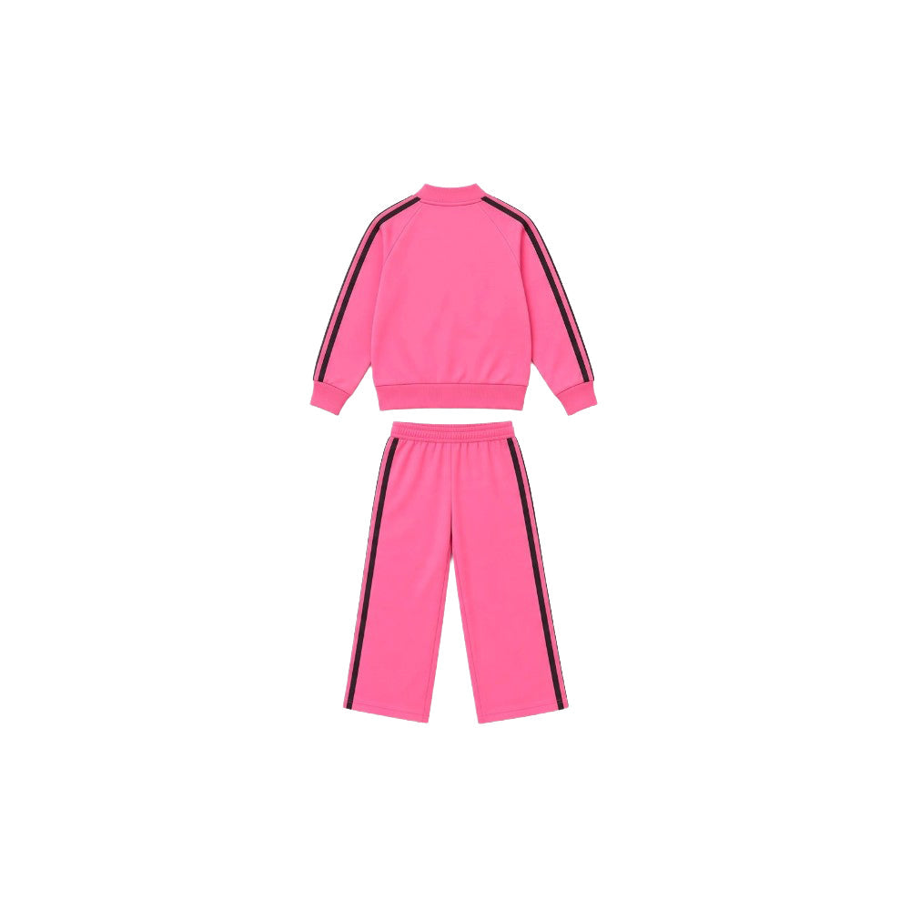 2-Piece Long Sleeve Jacket & Wide Leg Firebird Pant Set (Youth)