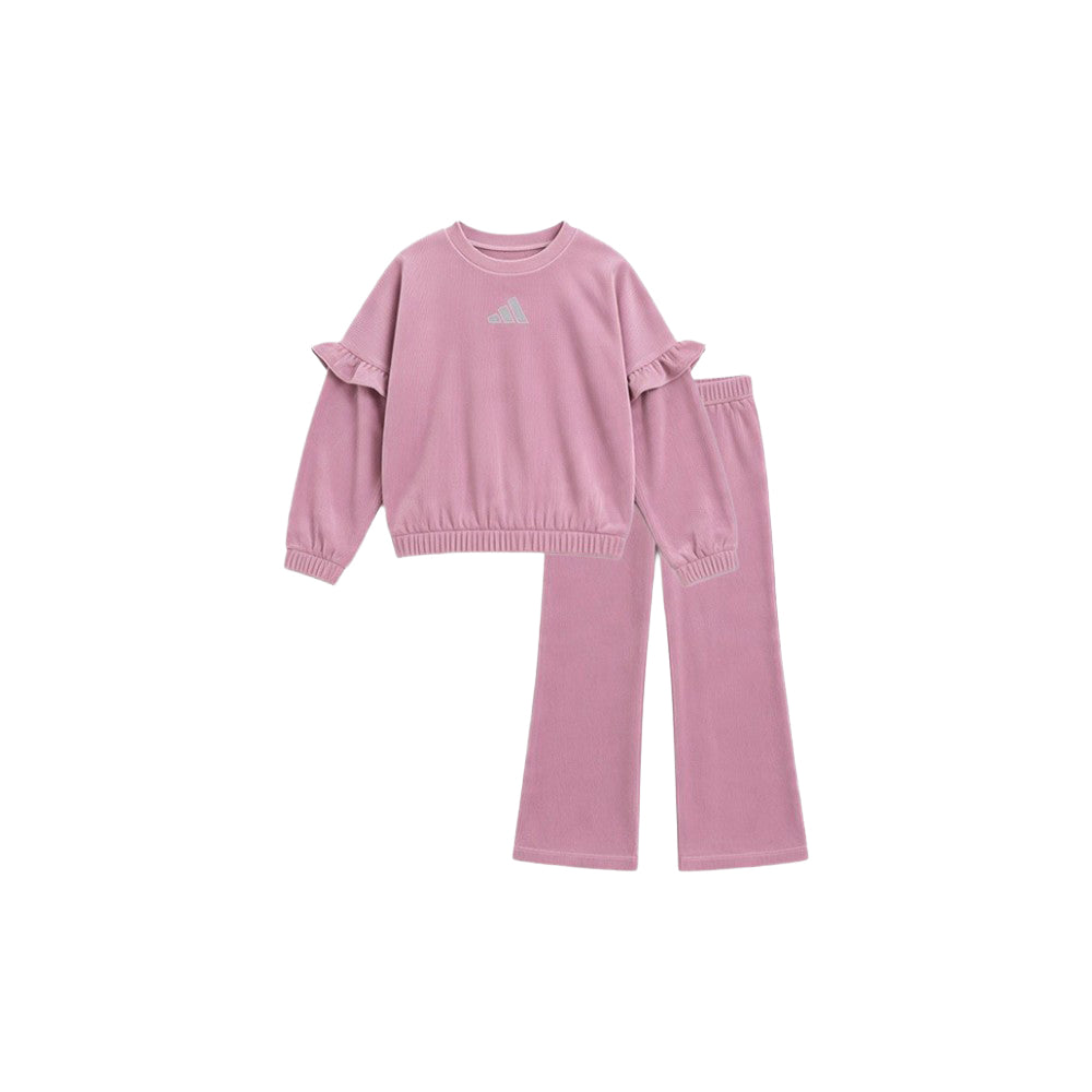 Long Sleeve Crew Neck Velour Set (Youth)