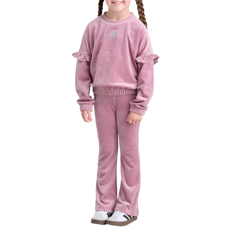 Long Sleeve Crew Neck Velour Set (Youth)