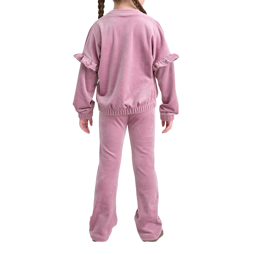 Long Sleeve Crew Neck Velour Set (Youth)