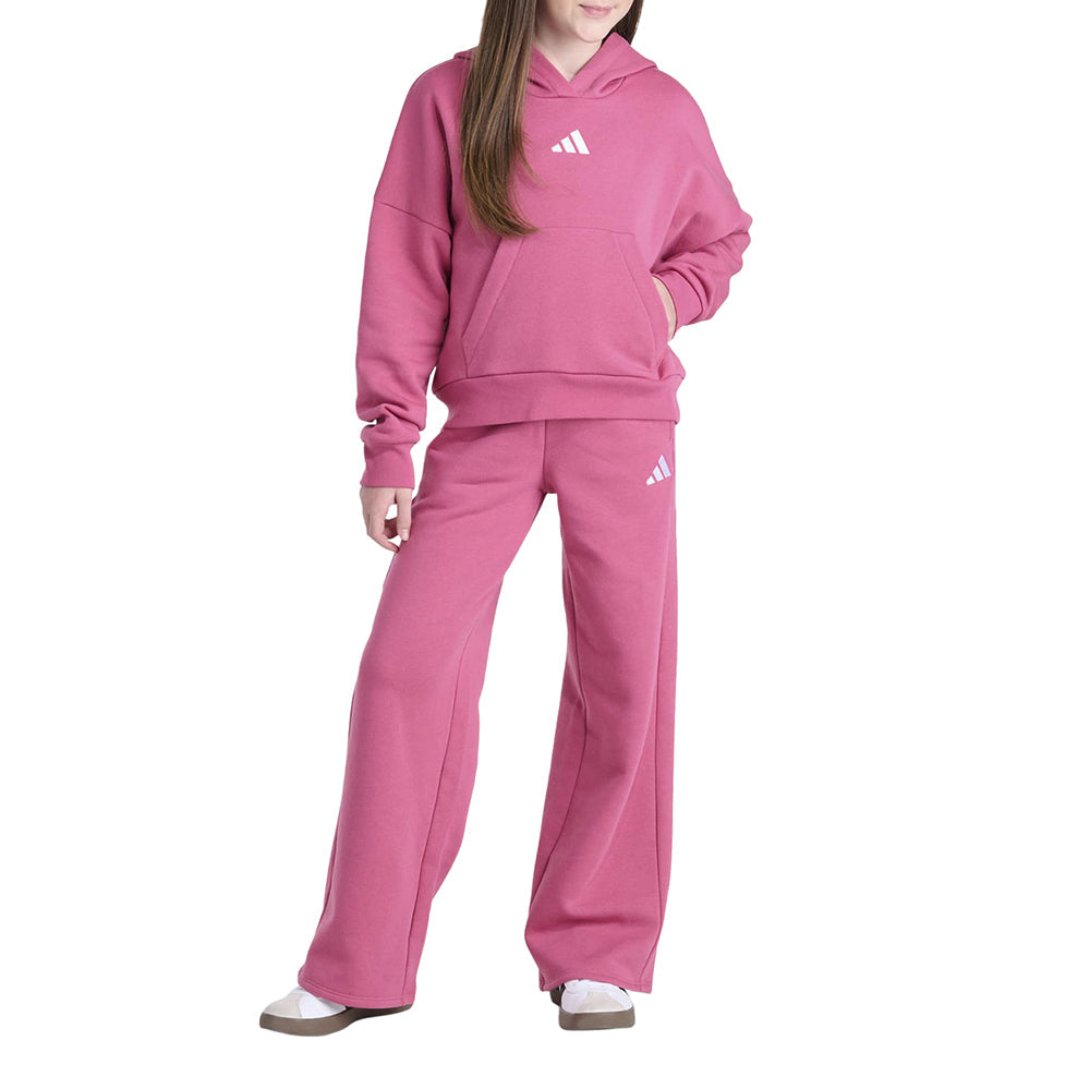 Minimal Logo Hoodie & Wide Leg Pant Set (Youth)