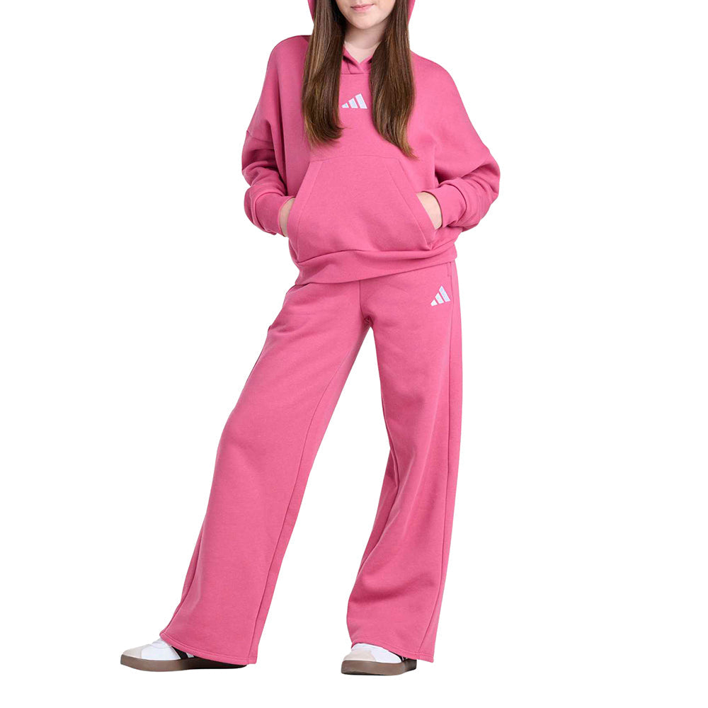 Minimal Logo Hoodie & Wide Leg Pant Set (Youth)