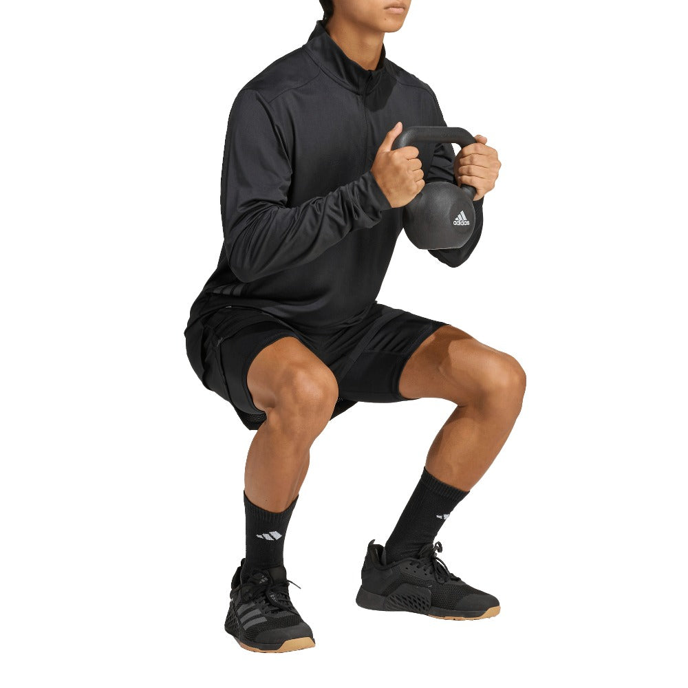 Tech Essentials Workout 1/4 Zip Long Sleeve T-Shirt