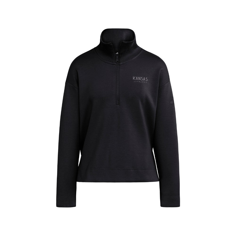 Kansas Jayhawks Soft Lux Quarter Zip Sweatshirt