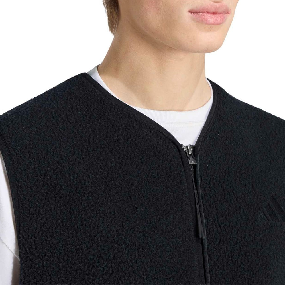 City Tech 3 Stripes High Pile Fleece Vest
