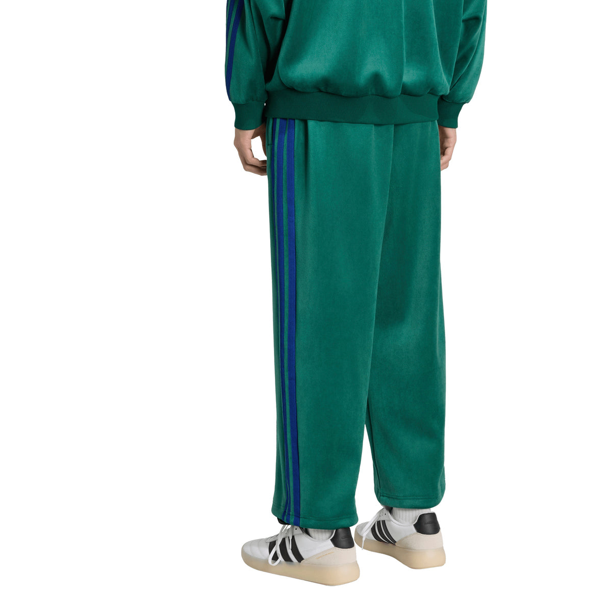 Stadium Loose Fit Velor Full Length Open Hem Trackpants