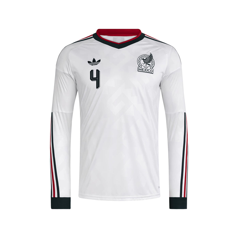 Mexico 26 Away Alvarez Long Sleeve Jersey