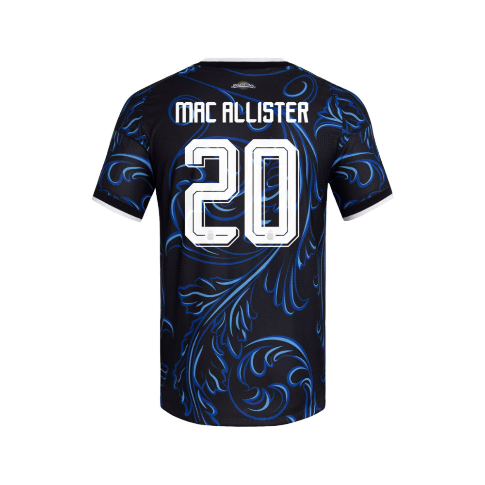Argentina 26 Away Authentic Mac Allister Jersey