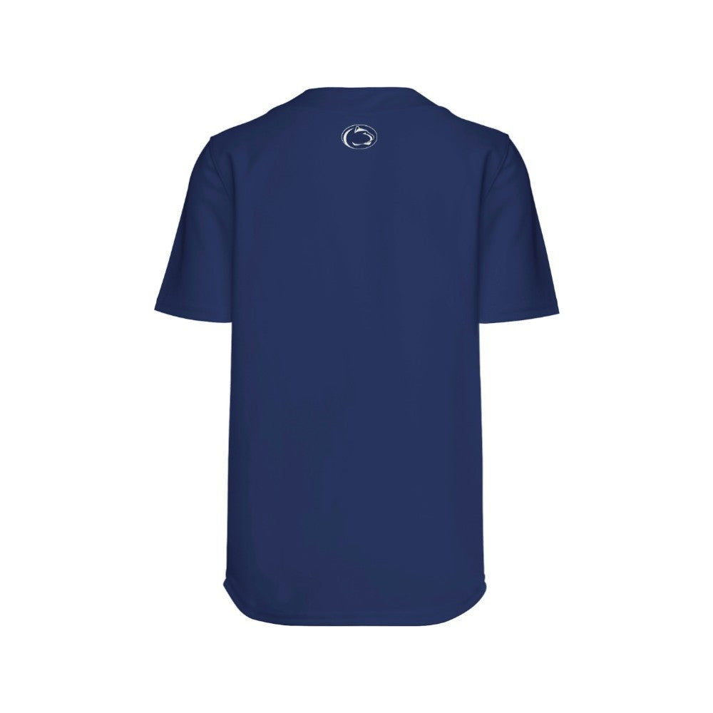 Penn State Navy Full Button Jersey (Youth)