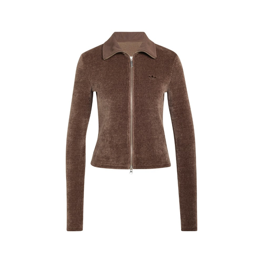 Premium Essentials Chenille Zip Up Track Cardigan