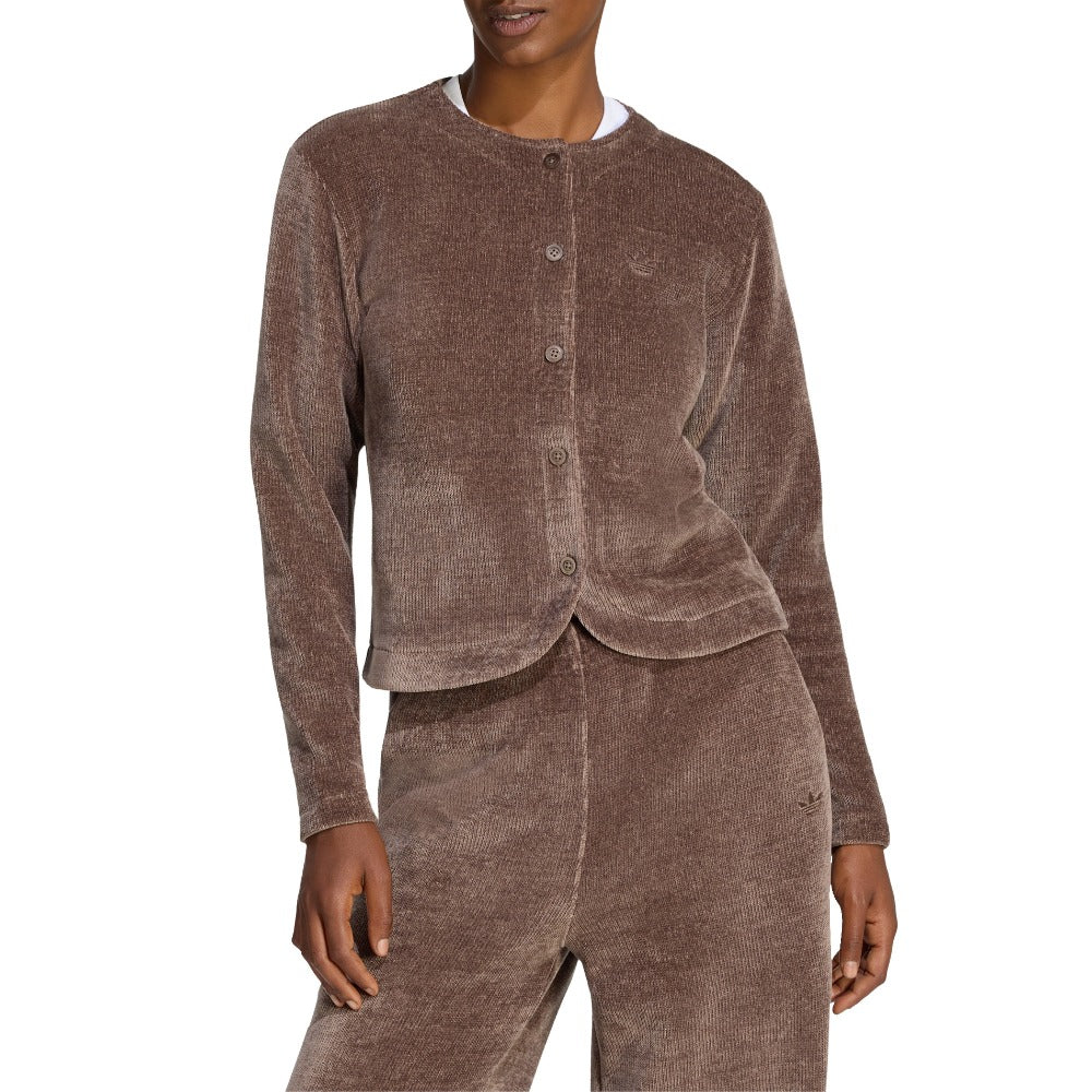 Premium Essentials Chenille Button Up Cardigan