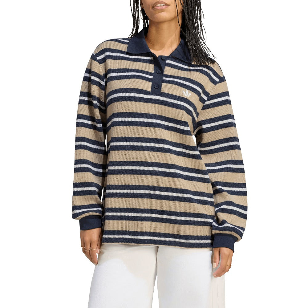 Stripe Knitted Polo