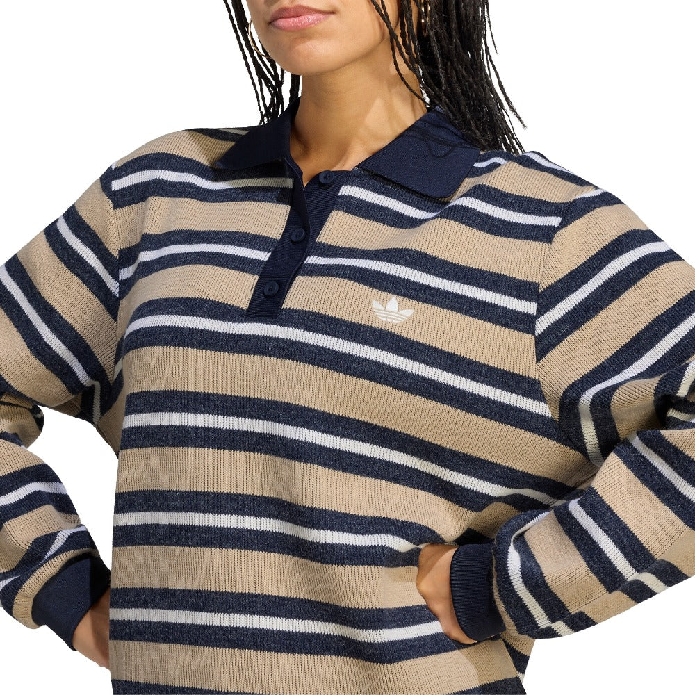 Stripe Knitted Polo