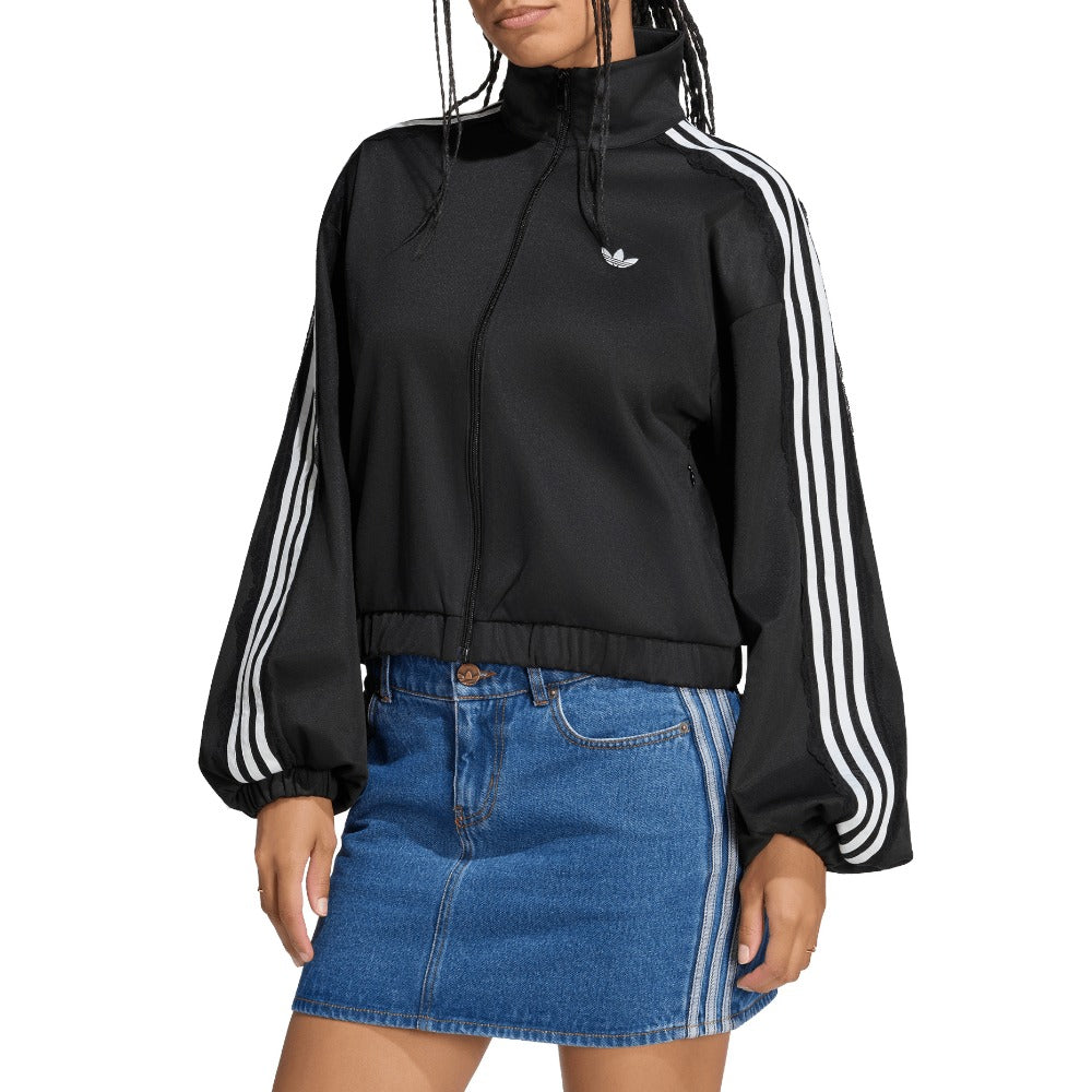 Lace Oversized Archive Track Top
